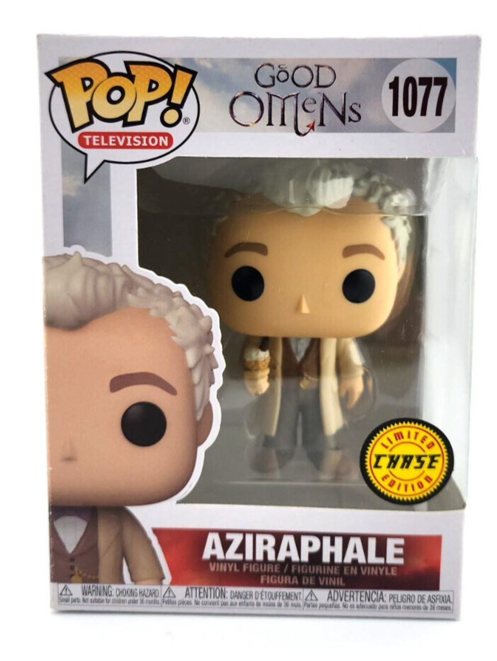 Funko Pop! Good Omens Aziraphale #1077 CHASE – Ice Cream - Rare – NIB